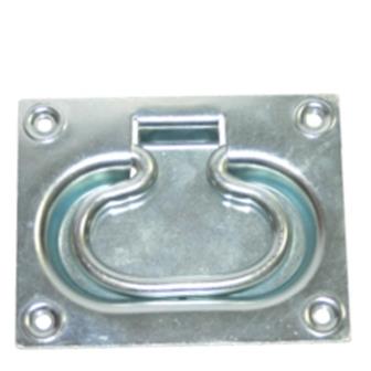 Ручка откидная 100*80 мм. (скрытая) Цвет: Цинк