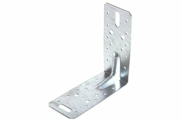 Уголок крепёжный 150*150*65*2,0мм. Усил. Перфо. Цвет: Цинк