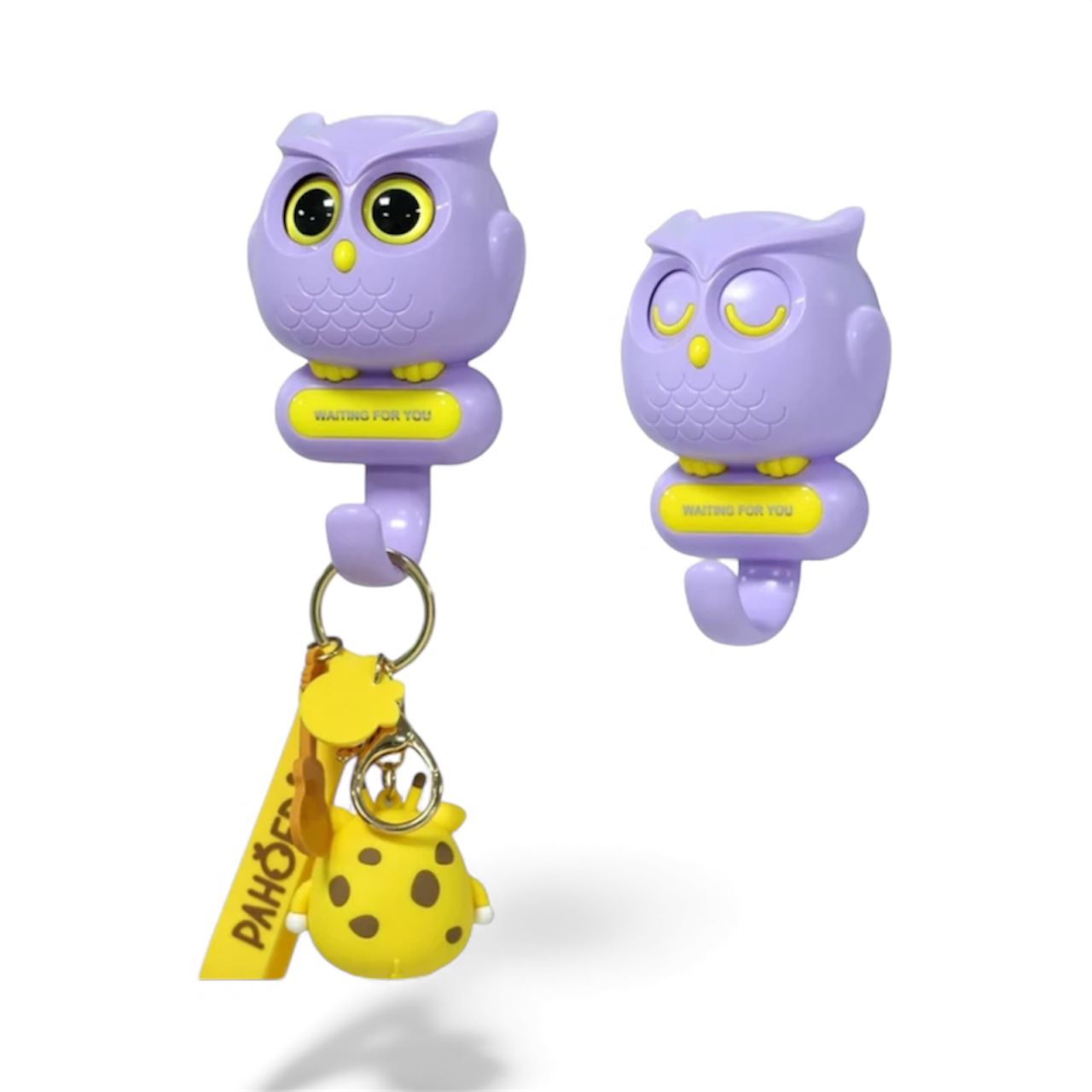 Крючок настенный самоклеящийся, с глазами СОВА