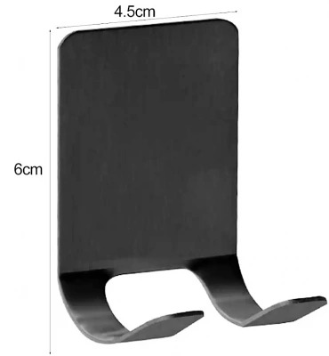 Крючок на липучке метал БРЕТВА Цвет:BN - Чёрный