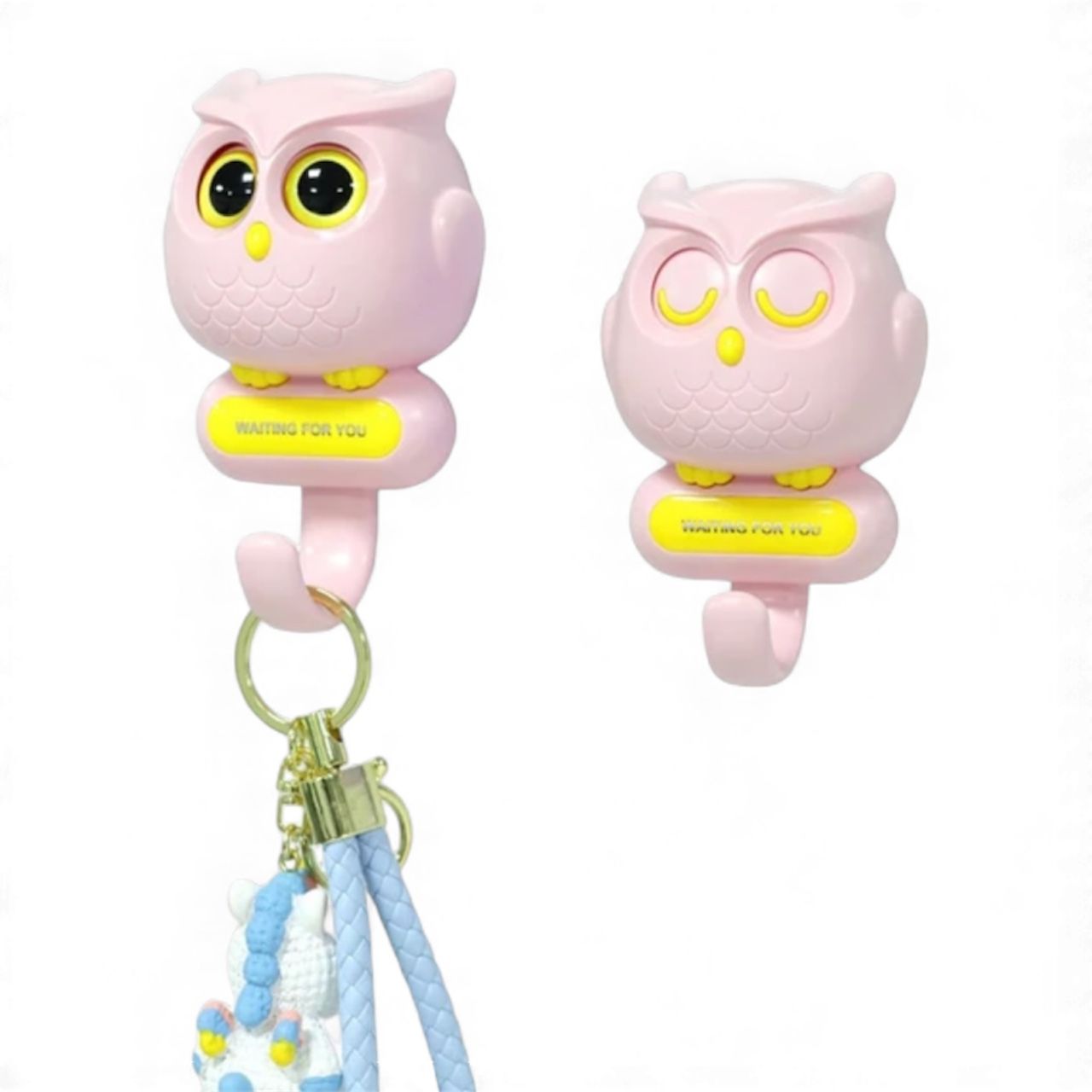 Крючок настенный самоклеящийся, с глазами СОВА