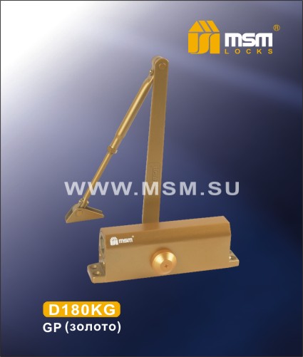 811a47dc2e70f1a8b9ba62b067ec0a0e.jpg Дверной доводчик MSM D180KG Цвет: SB - Матовое золото