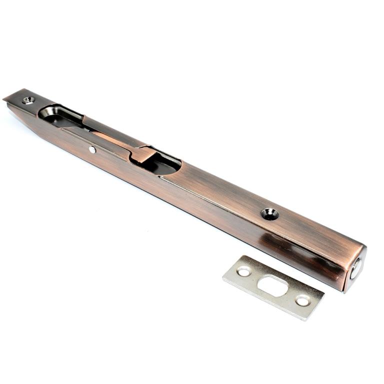 Врезной ригель 160 мм. Цвет AB - Бронза