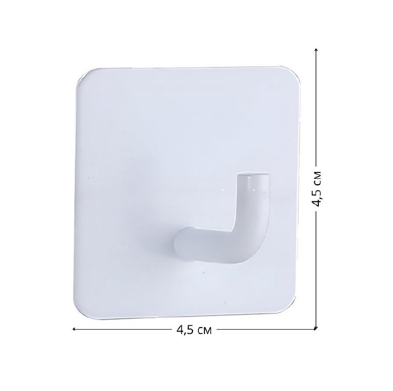 Крючок на липучке метал L Цвет: WW - Белый