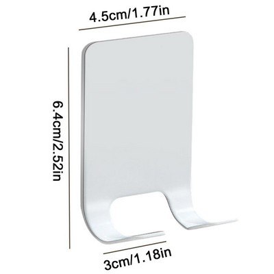 Крючок на липучке метал БРЕТВА Цвет: WW - Белый